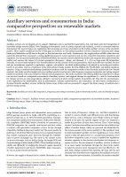 Ancillary services and consumerism in India: comparative perspectives on renewable markets